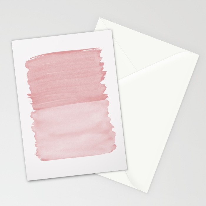 Blush Abstract Minimalism #1 #minimal #ink #decor #art #society6 Stationery Card Gallery Image 2
