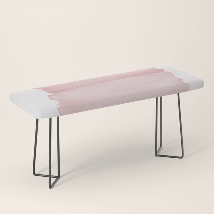Blush Abstract Minimalism #1 #minimal #ink #decor #art #society6 Bench Gallery Image 1