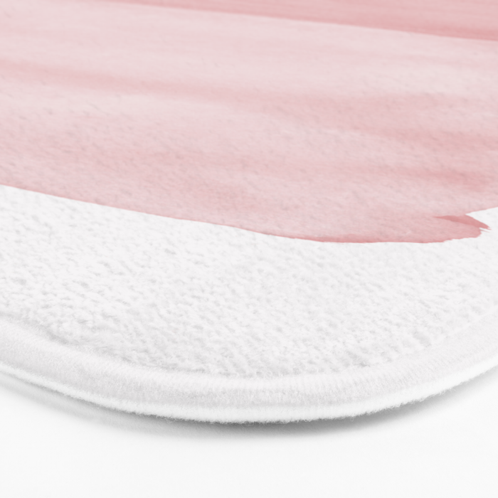 Blush Abstract Minimalism #1 #minimal #ink #decor #art #society6 Bath Mat Gallery Image 3