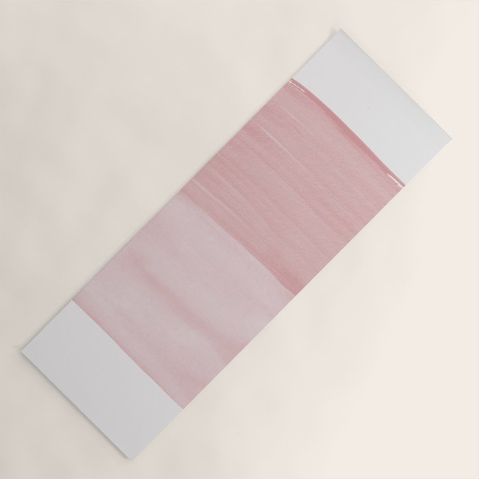 Blush Abstract Minimalism #1 #minimal #ink #decor #art #society6 Yoga Mat Gallery Image 1
