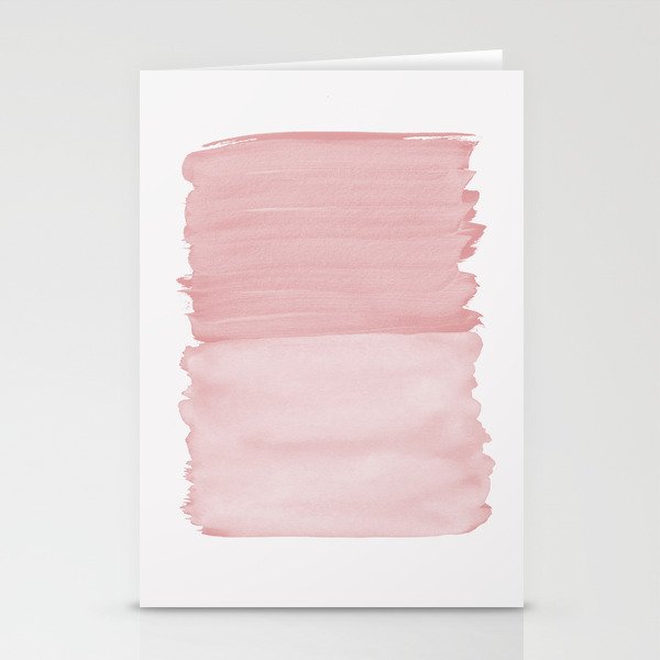 Blush Abstract Minimalism #1 #minimal #ink #decor #art #society6 Stationery Card Gallery Image 2