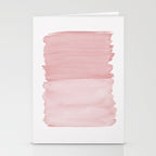 Blush Abstract Minimalism #1 #minimal #ink #decor #art #society6 Stationery Card Gallery Image 2