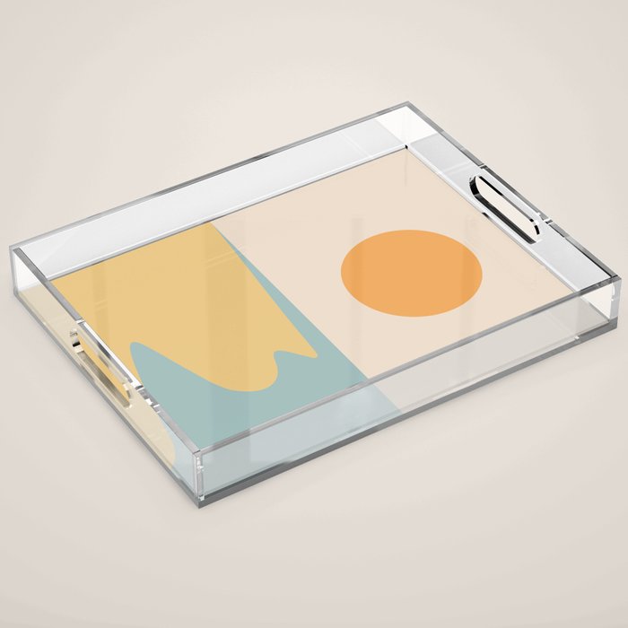 Ocean Sunset Sunrise II Acrylic Tray Gallery Image 1