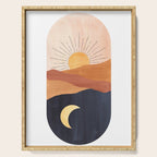 Abstract day and night Serving Tray Gallery Image 1