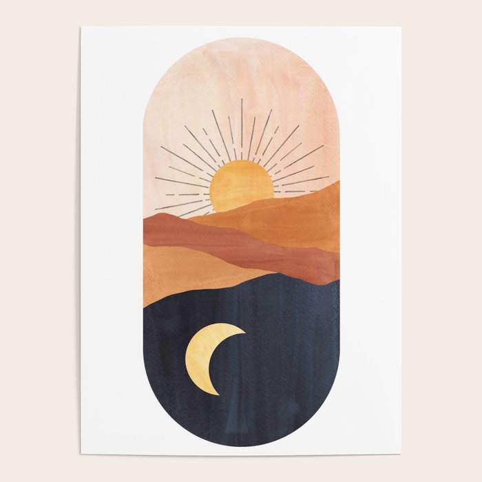 Abstract day and night Poster Gallery Image 4