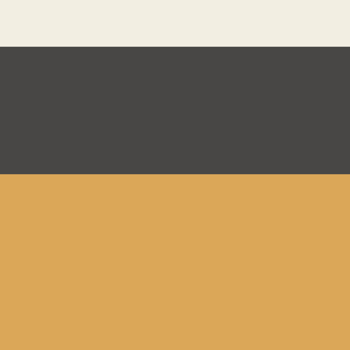 Minimalist Color Block Triple in Muted Mustard Gold, Charcoal, and Cream Beige Coffee Mug Gallery Image 2