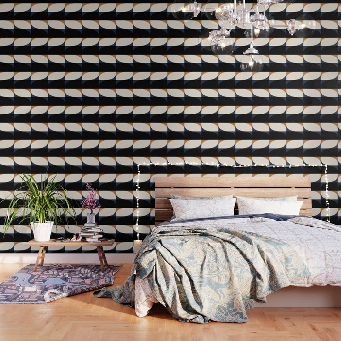 Almond Shapes Pattern II Wallpaper Gallery Image 1