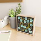 Pale Blue Roses Mini Art Print Gallery Image 2