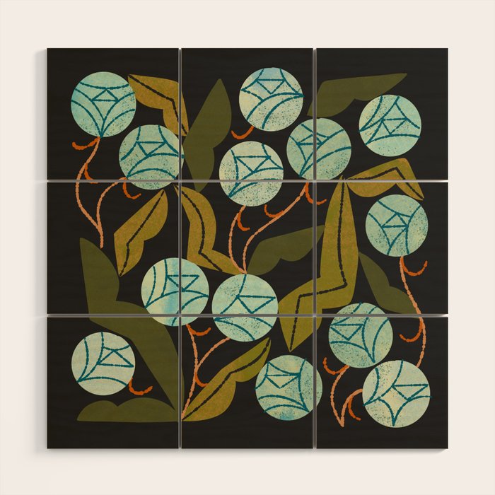 Pale Blue Roses Wood Wall Art Gallery Image 1