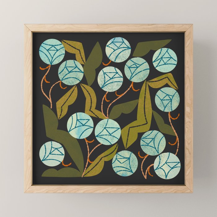 Pale Blue Roses Mini Art Print Gallery Image 1