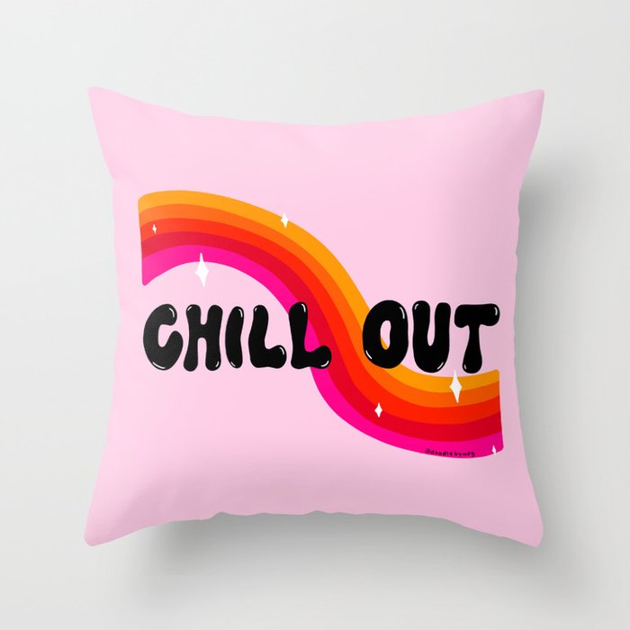 Chill Out Throw Pillow Gallery Image 6