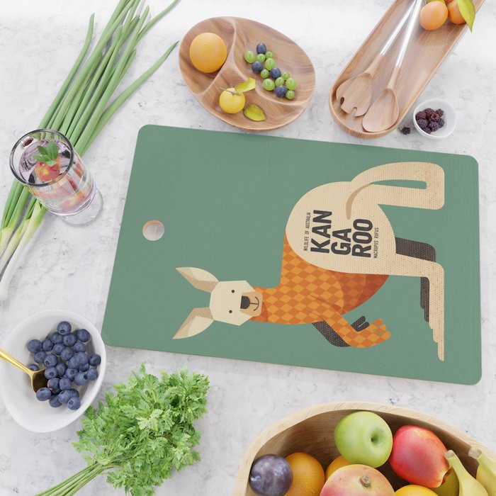 Hello Kangaroo Cutting Board Gallery Image 2