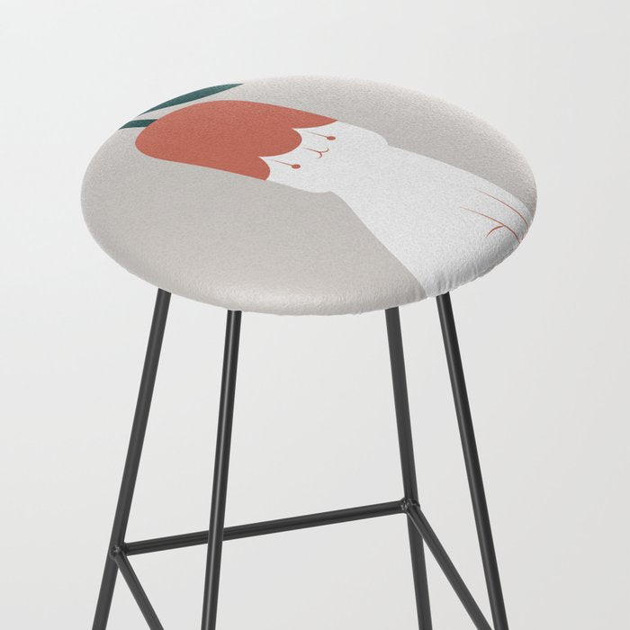 Cat and Plants: Flower Fragrance  Stool Gallery Image 2