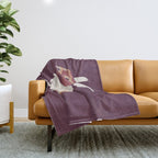 Lapin Catcheur (Rabbit Wrestler) Throw Blanket Gallery Image 1