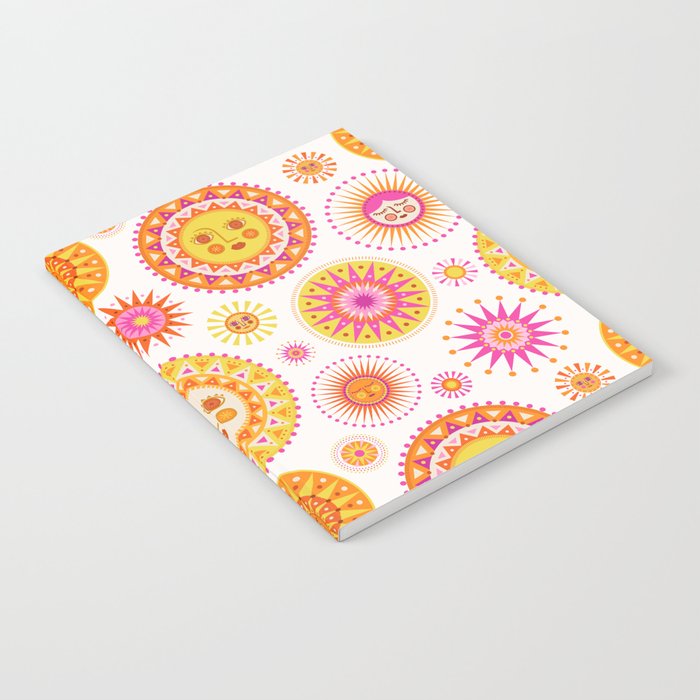 Retro Suns - Pink and Yellow Notebook Gallery Image 2
