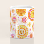 Retro Suns - Pink and Yellow Coffee Mug Gallery Image 4