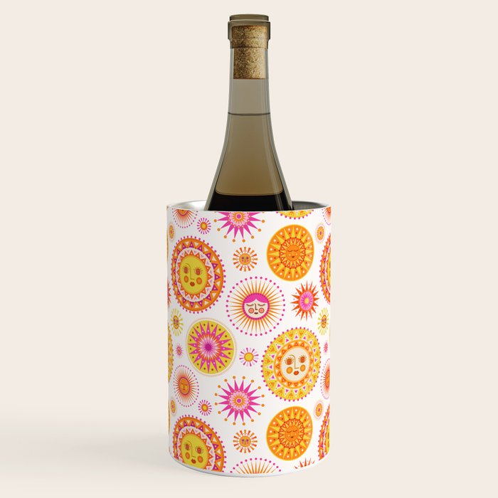 Retro Suns - Pink and Yellow Wine Chiller Gallery Image 3