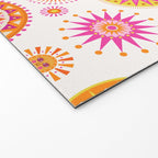 Retro Suns - Pink and Yellow Welcome Mat Gallery Image 2