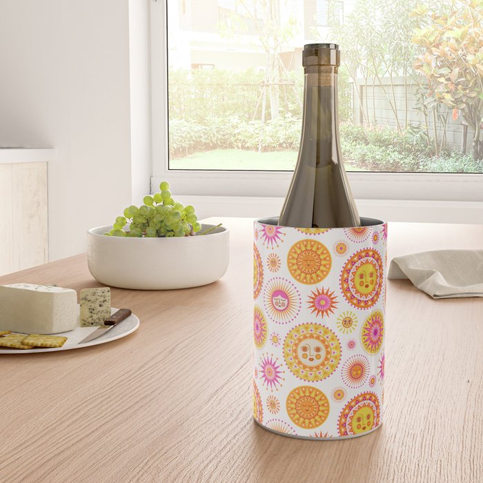 Retro Suns - Pink and Yellow Wine Chiller Gallery Image 4