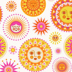 Retro Suns - Pink and Yellow Coffee Mug Gallery Image 2