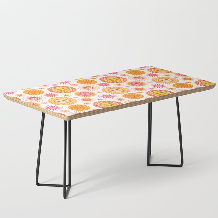 Retro Suns - Pink and Yellow Coffee Table Gallery Image 1