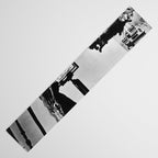 Dalí Atomicus, Salvador Dali painting with flying cats and water spurts surrealism / surrealist black and white photograph / photography by Philippe Halsman Table Runner Gallery Image 3