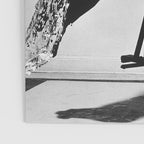 Dalí Atomicus, Salvador Dali painting with flying cats and water spurts surrealism / surrealist black and white photograph / photography by Philippe Halsman Poster Gallery Image 3