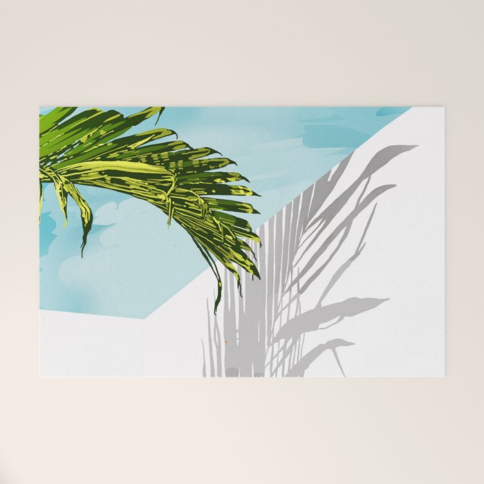 Palms In My Tropical Backyard Welcome Mat Gallery Image 1