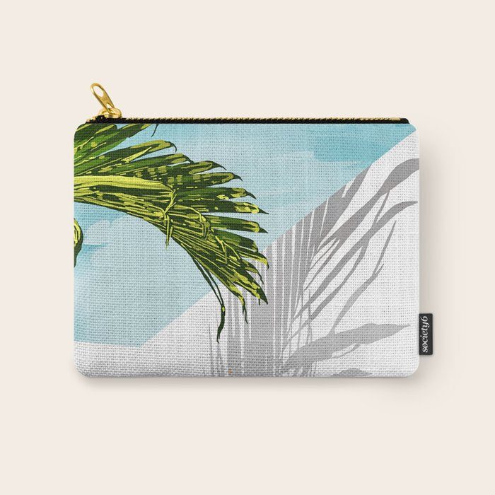Palms In My Tropical Backyard Carry All Pouch Gallery Image 1