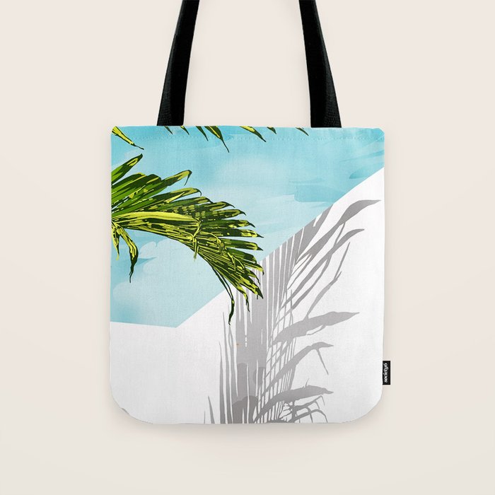 Palms In My Tropical Backyard Tote Bag Gallery Image 1