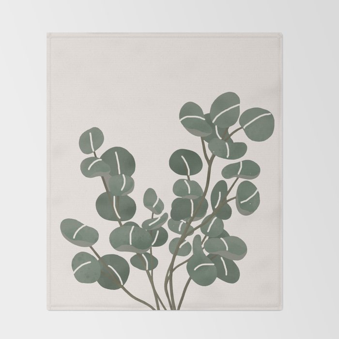 Little Eucalyptus Throw Blanket Gallery Image 2
