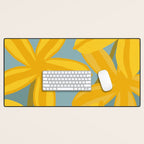 Large Yellow Lilies  Desk Mat Gallery Image 1