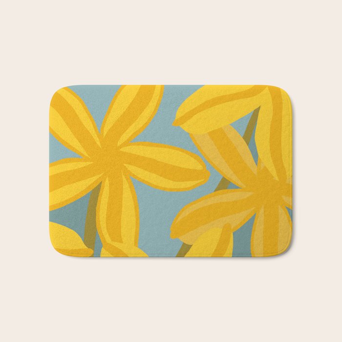 Large Yellow Lilies  Bath Mat Gallery Image 1