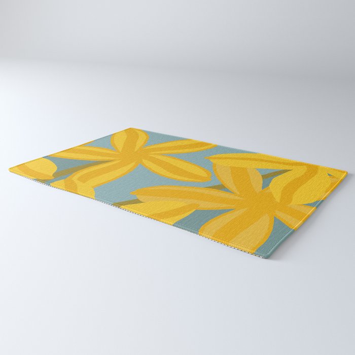 Large Yellow Lilies  Rug Gallery Image 3