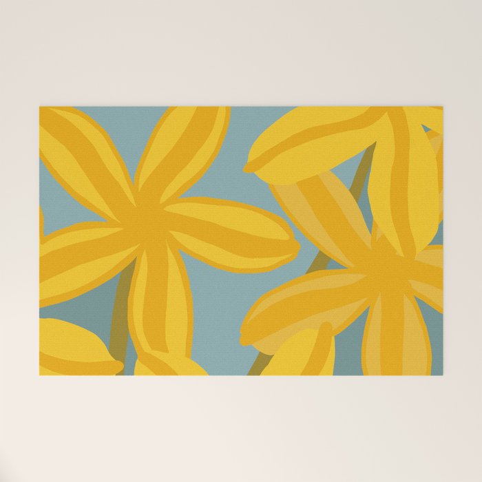 Large Yellow Lilies  Welcome Mat Gallery Image 1
