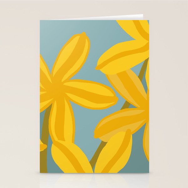 Large Yellow Lilies  Stationery Card Gallery Image 1