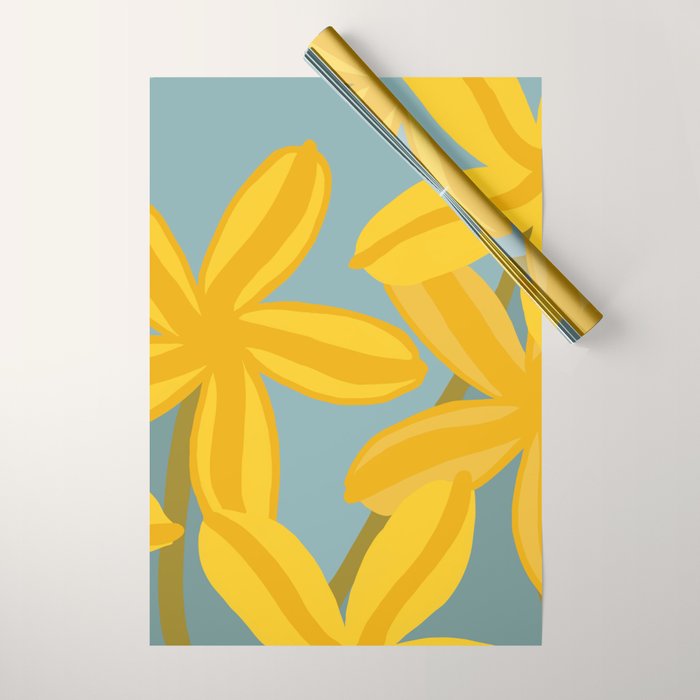 Large Yellow Lilies  Wrapping Paper Gallery Image 1