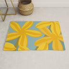 Large Yellow Lilies  Rug Gallery Image 1