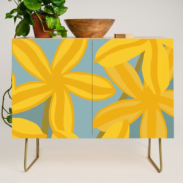 Large Yellow Lilies  Credenza Gallery Image 1