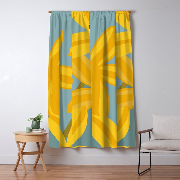 Large Yellow Lilies  Window Curtain Gallery Image 5