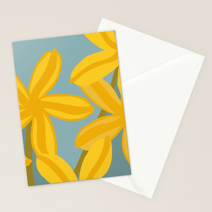 Large Yellow Lilies  Stationery Card Gallery Image 2