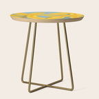 Large Yellow Lilies  Side Table Gallery Image 1