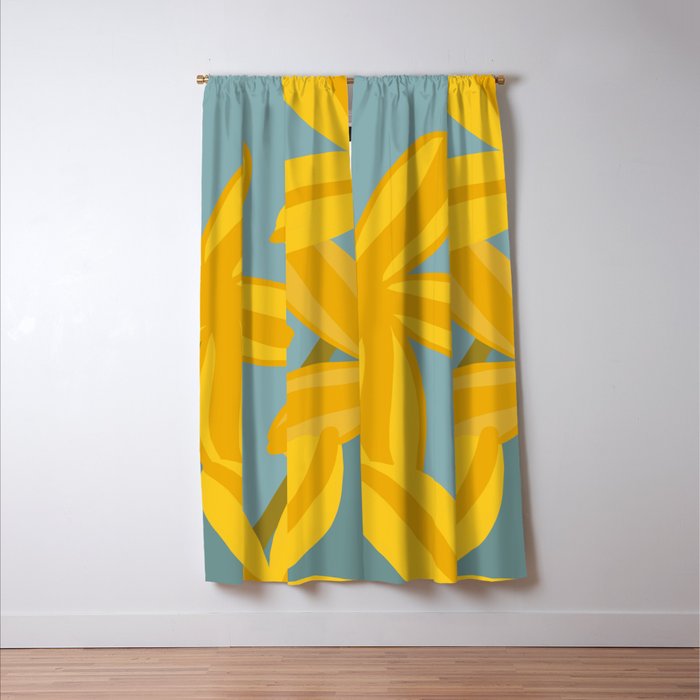 Large Yellow Lilies  Window Curtain Gallery Image 3