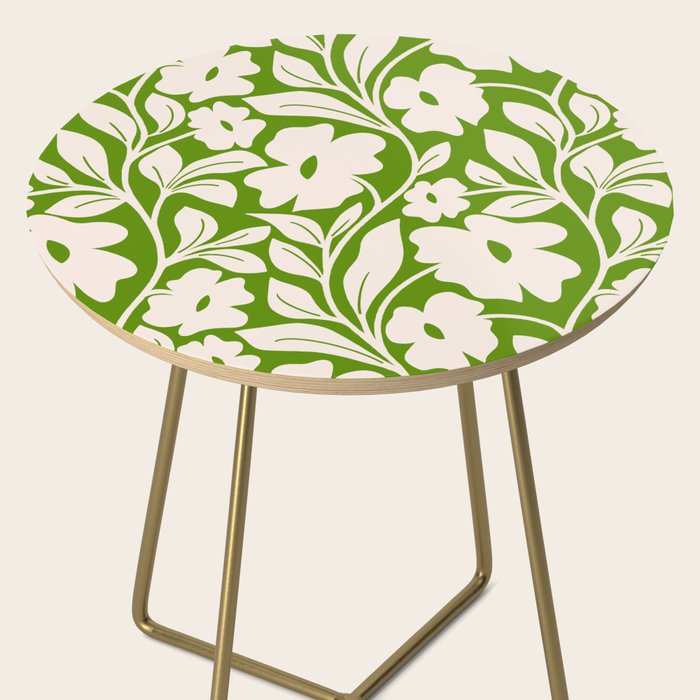 Tropical Vines Pattern - Green Side Table Gallery Image 2