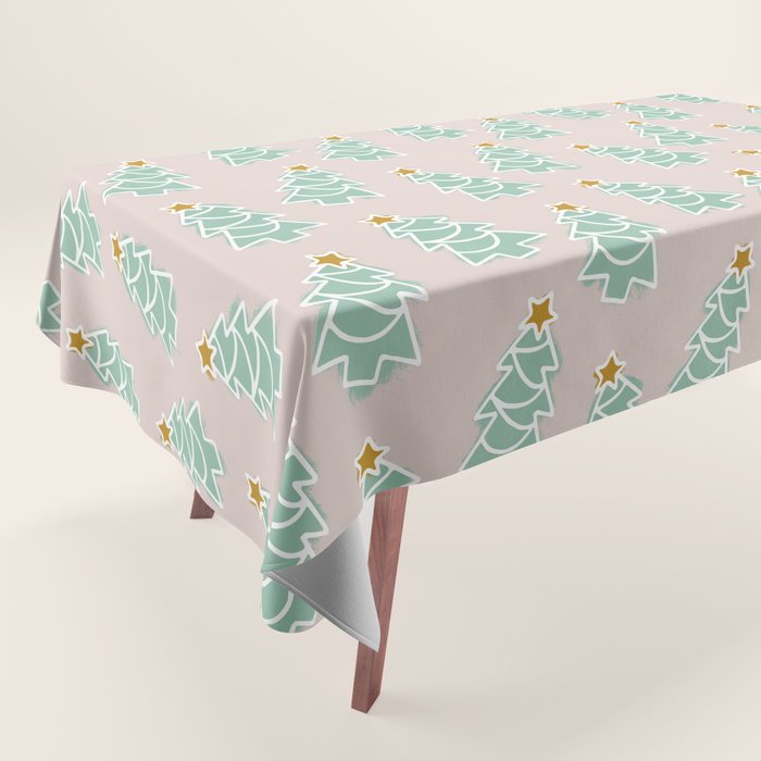 CoastL Christmas Light Blush  Tablecloth Gallery Image 1