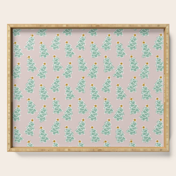 CoastL Christmas Light Blush  Serving Tray Gallery Image 1