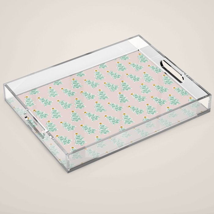CoastL Christmas Light Blush  Acrylic Tray Gallery Image 1