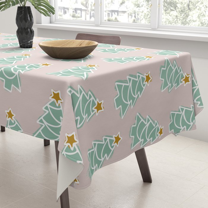 CoastL Christmas Light Blush  Tablecloth Gallery Image 3