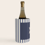 Snowflake Blue Striped Wine Chiller Gallery Image 2