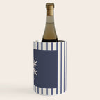Snowflake Blue Striped Wine Chiller Gallery Image 3